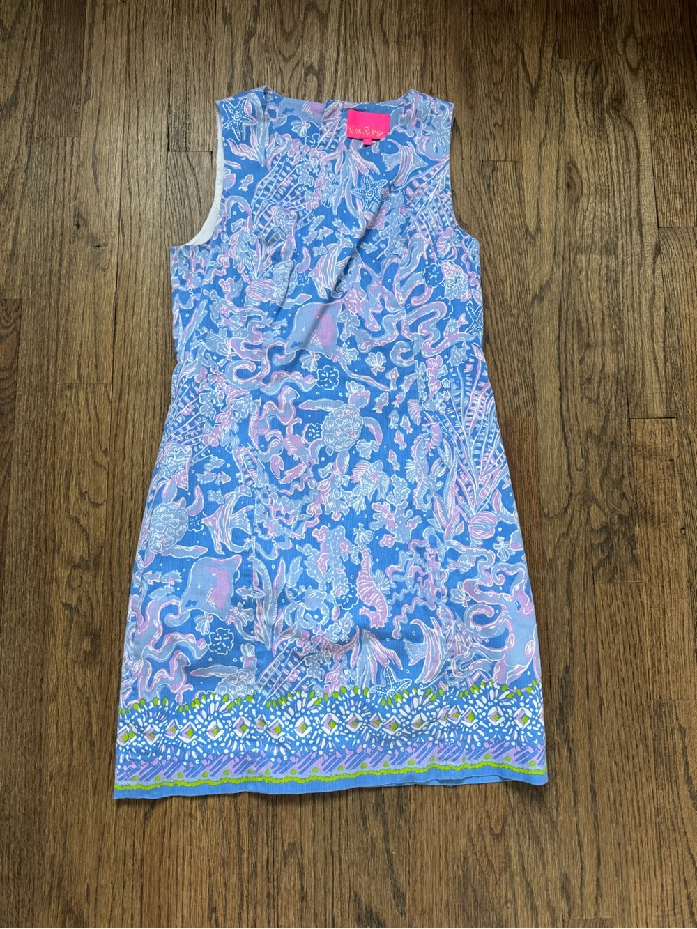 Lilly Pulitzer Mila Sleeveless stretch Shift Dress in Boca Blue Sea